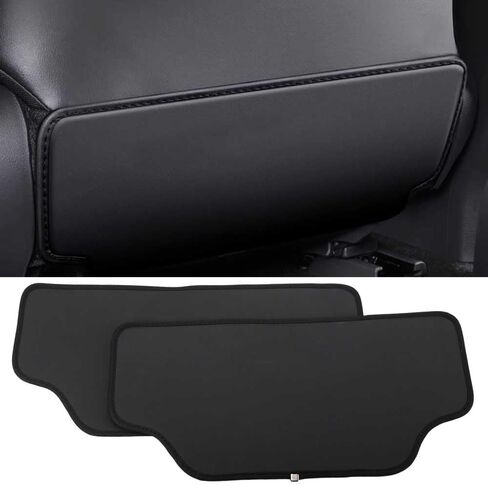 XITER 2Pcs Leather Car Seat Back Protectors Kids Kick Mats Waterproof Backseat Covers for Nissan Kicks 2018-2025 Interior Accessories (Black) in Saudi Arabia