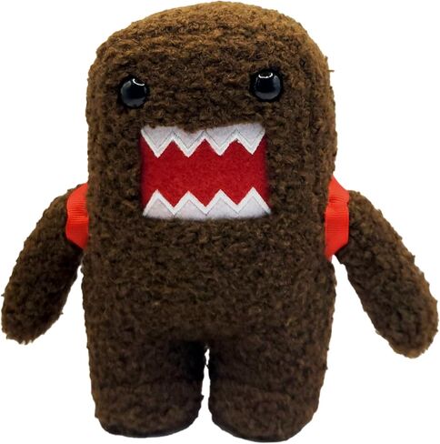 LICENSE 2 PLAY Domo Kun 6.5-Inch Classic Plush – Iconic Brown Monster with Mini Red Backpack - Super-Soft Collectible Toy for Kids, Kidults & Nostalgic Fans in Saudi Arabia