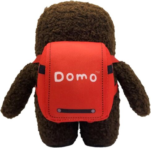 LICENSE 2 PLAY Domo Kun 6.5-Inch Classic Plush – Iconic Brown Monster with Mini Red Backpack - Super-Soft Collectible Toy for Kids, Kidults & Nostalgic Fans in Saudi Arabia