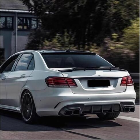 Compatible with Benz W212 R Style Carbon Fiber Rear Bumper Lip Diffuser Mearcedes W212 E-CLASS E63 AMG 2014-2016 in Saudi Arabia