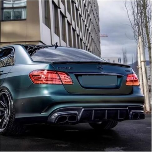 Compatible with Benz W212 R Style Carbon Fiber Rear Bumper Lip Diffuser Mearcedes W212 E-CLASS E63 AMG 2014-2016 in Saudi Arabia