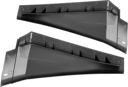 KUAFU Front Lower Bumper Valance Compatible with 2018-2023 Freightliner Cascadia Bumper Air Flow Deflector Dam Black 3Pcs in Kuwait