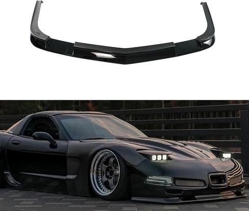 3PCS Front Splitter Bumper Spoiler Lip Fit for Corvette C5 1997-2004 ZR1 Style Carbon Fiber Style in Saudi Arabia