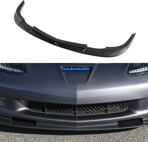 3PCS Front Splitter Bumper Spoiler Lip Fit for Corvette C5 1997-2004 ZR1 Style Carbon Fiber Style in Saudi Arabia