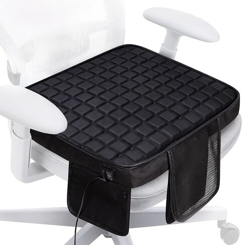 Cooling Seat Cushion with Fan, for Dad, 5V2A USB Powered (No Battery), Gel Cooling Seat Pad with 3-Speed Airflow, Plug-in Portable Seat Cushion for Office Chair, Car, Wheelchair in Saudi Arabia