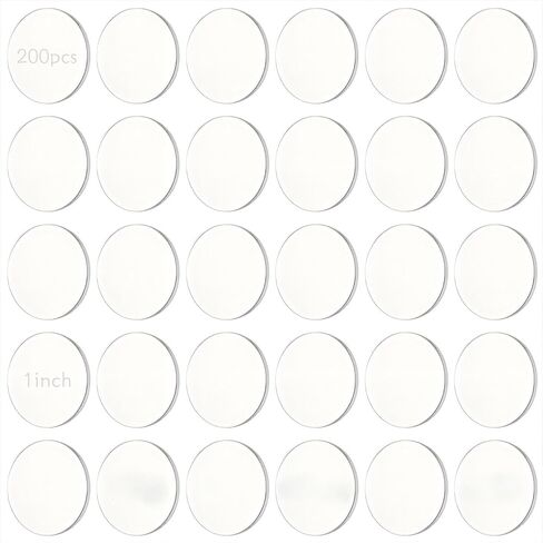 200 Pieces Small Acrylic Disc Circular Acrylic Blank -1 inch Mini Unfinished Circle Suitable for DIY Craft Art Supplies, Figurines, Display Bases in Saudi Arabia