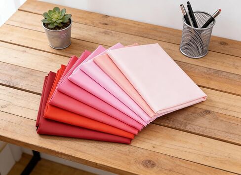 8-Pack Solid Color Fabric Squares,Assorted Precut Cotton Fabric Bundles,Versatile Craft Fabric for Sewing,Patchwork,Quilting & DIY Crafts (9.84 * 9.84Inches)（Red，Pink） in Kuwait