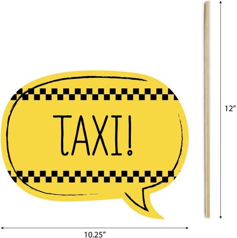 Big Dot of Happiness New York - NYC Cityscape Photo Booth Props Kit - 20 Count in Kuwait