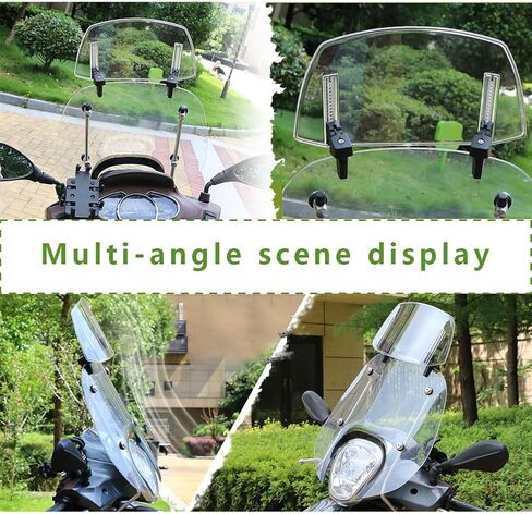 Motorcycle Windshield Extension for VStrom 1000 / XT VSTROM 1000 DL1000, Easy Installation Adjustable Transparent Motorcycle Windshield for Most Motorcycle in Kuwait