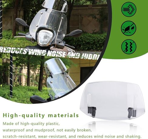 Motorcycle Windshield Extension for VStrom 1000 / XT VSTROM 1000 DL1000, Easy Installation Adjustable Transparent Motorcycle Windshield for Most Motorcycle in Kuwait