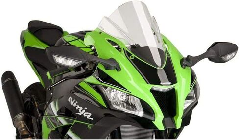 الزجاج الأمامي Puig Z Racing (شفاف) لـ 16-20 Kawasaki ZX10R in Kuwait