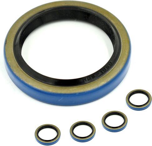 HD Switch 4 Pack Spring Loaded Double Lip Bearing Grease Seal Upgrade for 15192TB 10-60 010-060-00 AD2267EO 533409 1.5" id x 1.987" OD, Trailer Wheel Hub, 2000 LB Axle BT16 Spindle in Kuwait