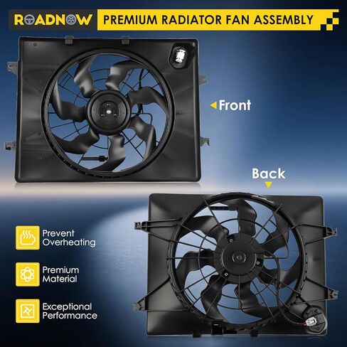 621-477 Radiator Cooling Fan Fit for Hyundai Sonata 2011-2013 L4 2.4L Gas, for Kia Optima 2012-2013 L4 2.4L Gas Replacement Radiator Fan Assembly 622630 253803Q170 253803R170 253803R610 in Saudi Arabia