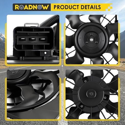 621-477 Radiator Cooling Fan Fit for Hyundai Sonata 2011-2013 L4 2.4L Gas, for Kia Optima 2012-2013 L4 2.4L Gas Replacement Radiator Fan Assembly 622630 253803Q170 253803R170 253803R610 in Saudi Arabia