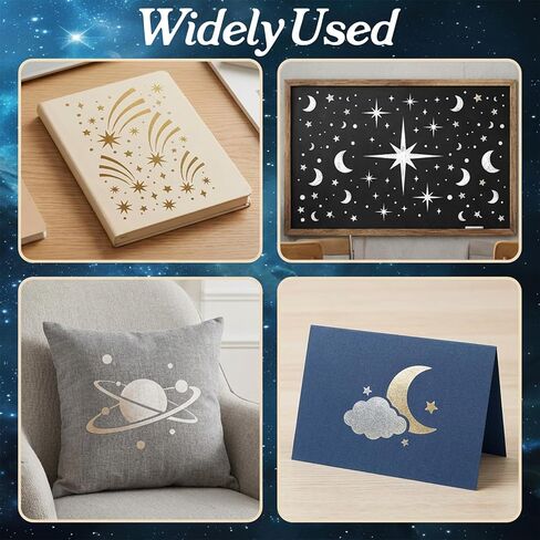 18 Pcs Star Stencils for Painting,Reusable Stars Pattern Painting Stencil Set Twinkle Star Stencils for Wall Wood Craft Canvas Fabric Home Decor in Kuwait