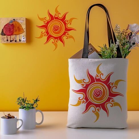 FINGERINSPIRE Fancy Sun Painting Stencil 11.8x11.8 inch PET Hollow Out Sun DIY Craft Stencil Template for Painting on Wood Signs, Wall, Tiles, Canvas, Furniture in Kuwait