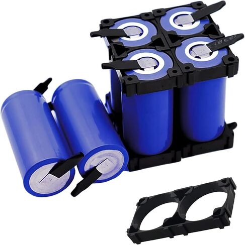 6 Pack 32700 LiFePO4 Lithium Battery with Holder, 35A Discharge 3.2V High Power 7200mAh Lithium ion Rechargeable Cell with DIY Nickel Sheets in Kuwait