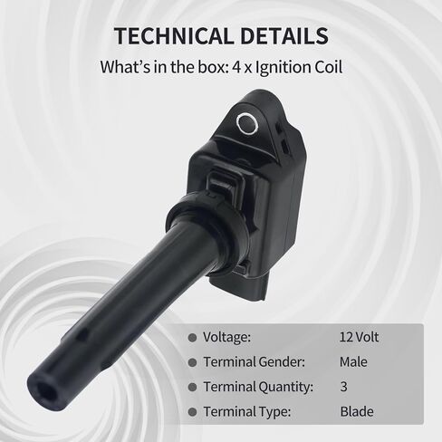 الإشعال لفائف حزمة يناسب لمازدا 3 CX-3 CX-5 MX-5 مياتا لمازدا 6 CX-5 2.0L 2.5L L4 2012-2020 استبدال UF805 UF656 PE0118100 4 قطعة in Kuwait