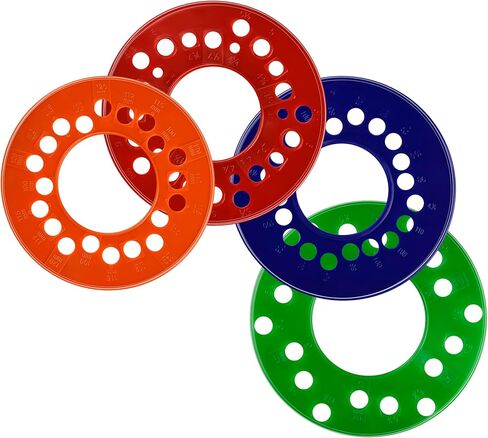 Wheel Bolt Pattern Template Tools Compatible with Cars & Trucks, Fits for Accurately Measure Your Wheel Lug, for Measure The Layout Pattern of 4, 5 Or 6 Lug Setups in Kuwait