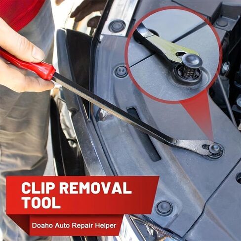 3PCS Car Clip Remover Tool Set - Auto Trim & Fastener Removal Pliers, Pry Tool Kit for Car Door Panel, Dashboard, Interior Repair (Red) in Kuwait