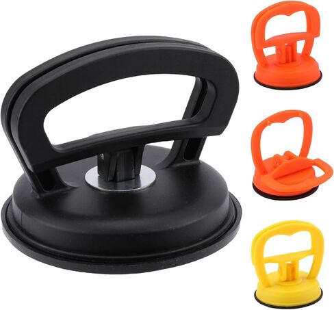 4PCS Car Dent Puller Tools,Suction Cup Dent Removal Kit,Frosted Dent-Puller Suction Cup,Dents Fixer for Car,Car Dents Suction Puller(Black+Orange+Yellow) in Saudi Arabia