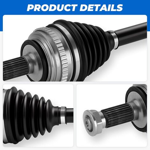 TadaMark 2PCs Front CV Axle Shaft Assembly Fit for Honda Civic 1992-2000(Fit with ABS), Civic del Sol 1993-1997(Fit with ABS), 1.5L 1.6L, Left Driver & Right Passenger Side in Kuwait