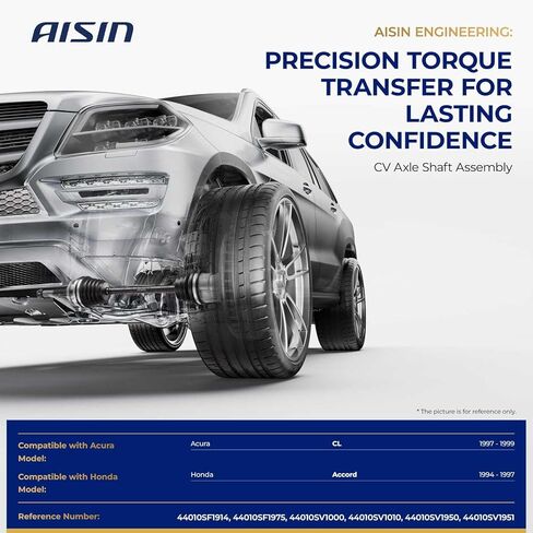 AISIN AFTERMARKET CVAH-00869 Front Passenger CV Axle Shaft Assembly - Compatible with Honda Accord 1994-1997, Acura CL 1997-1999 in Kuwait