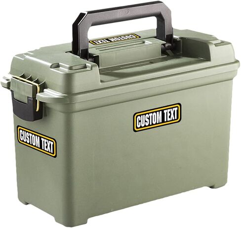 Custom Ammo Stickers for 9mm, 50 Cal, 300 Blackout Accessories - Waterproof Decal Durable Vinyl Labels for Ammo Cans and Boxes - Made in USA (Pack of 8) in Kuwait