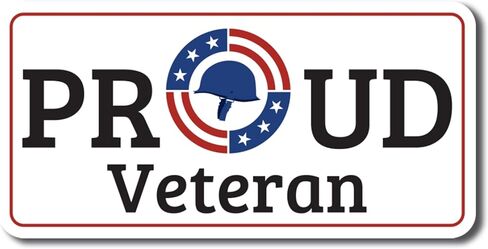 ملصق مغناطيسي عسكري Magnet Me Up Proud Veteran National Red White and Blue، مقاس 5 بوصات، مثالي للسيارة والشاحنة وسيارات الدفع الرباعي والهدية لدعم المحاربين القدامى والواجب النشط والقوات المسلحة in Kuwait