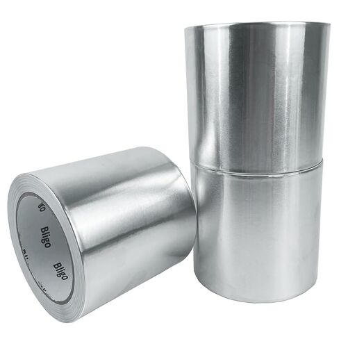 3 Pack Aluminum Foil Tape 2 Inch x 225 Feet Total, Heavy Duty Waterproof HVAC Tape, High Temperature Resistant Metal Tape for Ductwork, Dryer Vent, Pipe Insulation, Sealing & Patching in Saudi Arabia