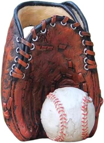 Baseball Glove Pen Holder Resin Office, Man Cave, or Bedroom Desk Organizer for Boys Dad Baseball Coaches Fans (Brown) in Kuwait