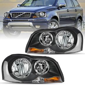 JSBOYAT Headlight Assembly for 2003-2014 Volvo XC90 Halogen Headlamp with Bulbs Left & Right Side Pair in Saudi Arabia