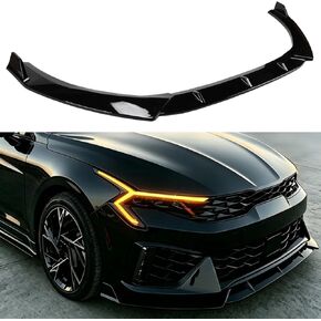 الشفة الأمامية متوافقة مع Kia K5 GT GT-Line 2025-2026، ممتص الصدمات الهوائي السفلي للذقن، جسم الحماية (أسود لامع) in Kuwait
