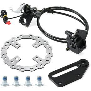 E-Bikes Left Rear Brake Assembly Compatible with Tuttio Soleil01 Series Models, Includes Brake Lever & Cable & Pad Direct Replacement Electric Bike Motorcycle Parts in Kuwait