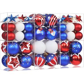 100Pcs Christmas Ball Ornaments Set, Shatterproof Plastic Red and Gold Christmas Ornaments for Xmas Tree, Assorted Baubles Hanging Decorations for Holiday/Party/Wedding in Saudi Arabia