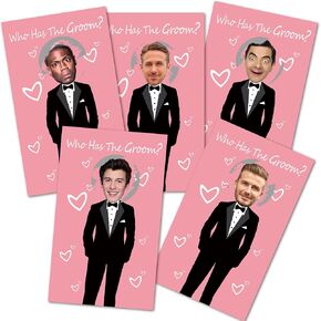 ukebobo Cute Bridal Shower Games - Scratch Off Bridal Shower Game.Funny Bachelorette Party Games - Who Has The Groom - 33 Sheets-（Pink） in Saudi Arabia