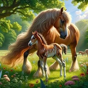 Reluohuo Horse Diamond Art Kits for Adults, Full Drill Diamond Painting for Beginners, 5D Gem Art for Home Wall Decor, 12x12 Inch in Kuwait