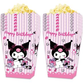 12 Pcs Hello Pink Cat Candy Box Popcorn Box Birthday Party Favor Pink Kity Snack Treat Boxes Candy Cookie Container Decorations Gifts for Kids Adults Birthday Party Favor Supplies (popcorn box b) in Kuwait