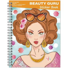 FUNCLASS Sticker Dress up Book for Girls Ages 4 5 6 7 8+, Girls Sticker Book with 20 Coloring Pages, Girls Coloring Books & Kids Activity Book Creativity Gifts (Fashionista) in Saudi Arabia