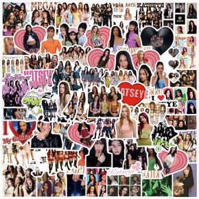 120Pcs KATSEYE Stickers, Cute Cartoon Vinyl Waterproof Sticker Decals for Water Bottle, Laptop, Phone, Scrapbooking, Journaling Choice for Party Supply Decor in Saudi Arabia