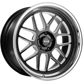 RIDLER 611 611 Gloss Black/Milled with Diamond Cut Lip 18X8 5-127 0MM 83.82MM in Saudi Arabia