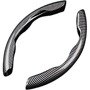 قطعتان من أغطية عجلة قيادة السيارة لسيارة Mercedes Benz GLE 350/450/53 AMG/580/63 AMG S 2020 2021 2022 2023 2024 - غطاء عجلة القيادة من ألياف الكربون، واقي قبضة مانع للانزلاق، ملحقات سيارة مسامية in Kuwait