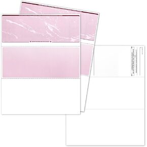 EnDoc Computer Check Paper - 100 Sheets - Business Checks on Top - Security Features & Laser Printer Compatible with Quickbooks Blank Check Stock - Blue Marble in Saudi Arabia