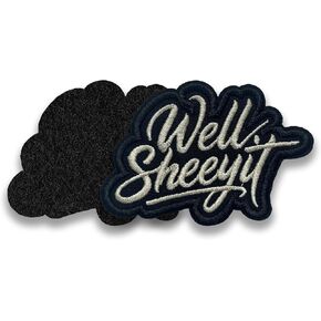 Well Sheeyit Patch 3 Inches Funny Western Cowboy Cowgirls Humor Iron On/Sew On Embroidery Fabric Applique Patches for Trucker Hats Clothes Backpack DIY Accessories Gifts for Mom Dad Friend in Kuwait