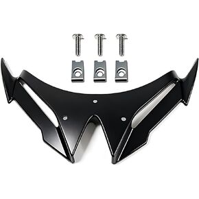 Front Fairing Winglet Black Fit for 2024 2025 2026 Kawasaki Ninja 500 - Perfect Fit & Quick Install Ninja 500 Accessories in Saudi Arabia