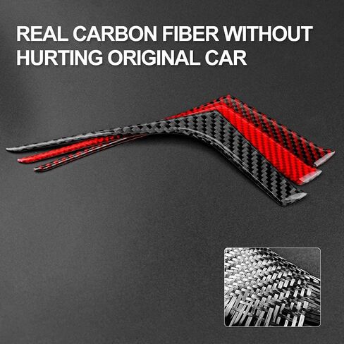AIRSPEED Car Steering Wheel Button Sticker Carbon Fiber Interior Trim Decal Compatible with Chevrolet Camaro 2012-2015 Accessories (Black) in Kuwait