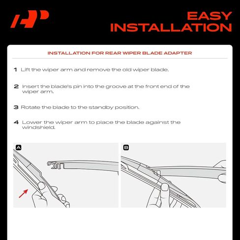 A-Premium 26"+18"+14" Windshield Wiper Blades Compatible with 2014-2022 Jeep KL Series Cherokee - Front Rear Wipers Blade Set for Hook/RL2, with Wear Indicator & Towel (Pack of 3) in Kuwait