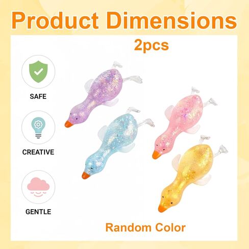2 Pack Duck Fidget Toys, Duck Sugar Stress Ball for Stress Relief and Focus, Slow Rising Squeeze for Office and Classroom Use, Giant Ducks Squeeze Party Favors(Random Color) in Saudi Arabia