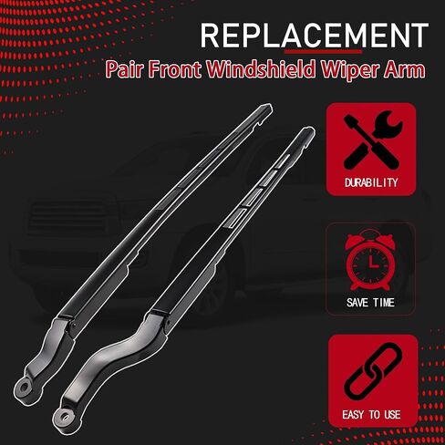 Pair Front Windshield Wiper Arm Compatible with 2008-2019 Toyota Sequoia 2007-2019 Toyota Tundra Replaces 85221-0C020 85211-0C020 852110C020 852210C020 in Kuwait