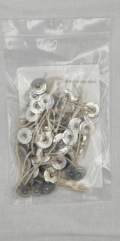 50 Pack | Jess Mae 44-24-18 Zinc Core Candle Wicks | 3 Inch Pre-Waxed & Pre-Tabbed Candle Wicks for Candle Making | Best Wick for Votives and Gel Candles | DIY for Candle Making Supplies in Saudi Arabia